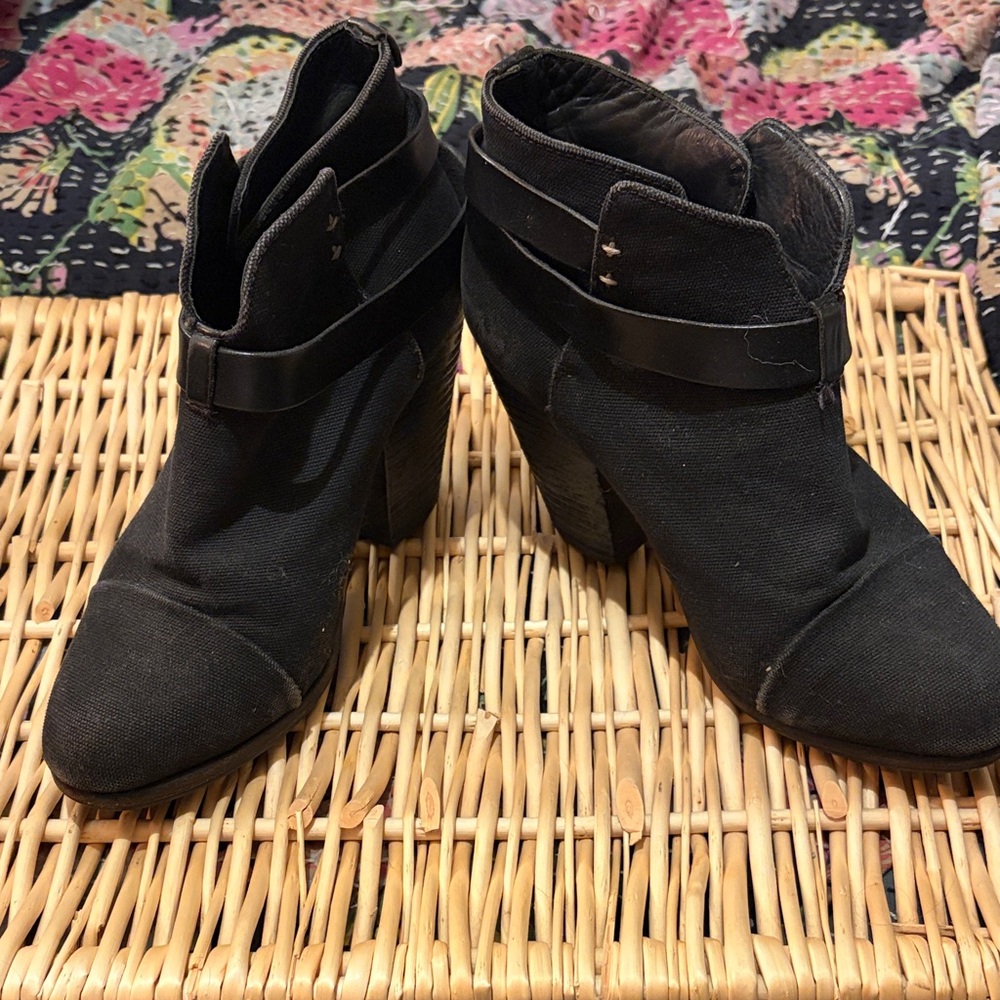 rag & bone Black Ankle Booties